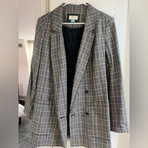 Anthropologie Maeve Stylish Plaid Blazer